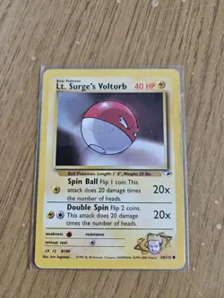 Lt. Surge's Voltorb 84/132 Gym Heroes Non Holo Pokemon Card - Image 1