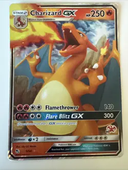 Pokemon TCG Charizard GX Hidden Fates Holo Ultra Rare Card 9/68 - Image 1