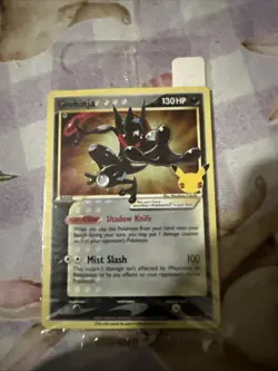SEALED Greninja Gold Star SWSH144 25th Anniversary Celebrations Promo Card Holo - Image 1