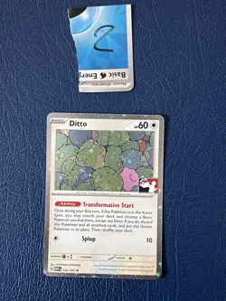 Pokemon TCG card Play Prize Pack Series 6 Ditto Stamped Holo 132/165 English #2 - Image 1