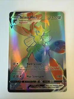 Scizor VMAX 193/189 Darkness Ablaze Rainbow Rare Full Art Pokemon Card TCG - Image 1