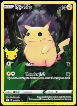 Pikachu 005/025 Holo Rare Celebrations Pokemon Holo Near Mint - Image 1