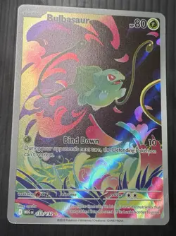 2025 Pokemon Bulbasaur 133/132 Full Art Mega Evolution MINT - Image 2