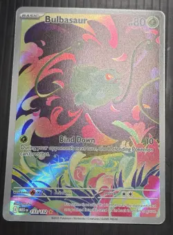 2025 Pokemon Bulbasaur 133/132 Full Art Mega Evolution MINT - Image 3