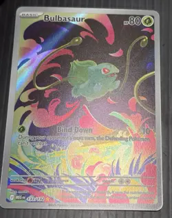 2025 Pokemon Bulbasaur 133/132 Full Art Mega Evolution MINT - Image 4