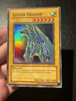 Yugioh Luster Dragon LOD-050 Super Rare LP - Image 3