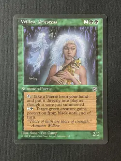 MTG Homelands Willow Priestess RESERVED LIST LP - Image 1