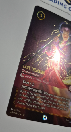 Disney Lorcana Whispers Enchanted Lady Tremaine Sinister Socialite Rare - Image 4