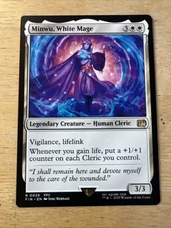 Minwu White Mage - MtG Final Fantasy - NM - - Image 1