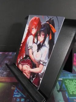 Akeno & Rias High School DxD Custom Art Card NM Anime Sexy Waifu Collectible - Image 2