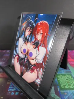 Akeno & Rias High School DxD Custom Art Card NM Anime Sexy Waifu Collectible - Image 2