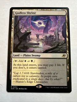 Godless Shrine (Non-foil) Edge of Eternities 0254 Rare MTG - Image 1