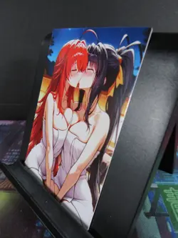 Akeno & Rias High School DxD Custom Art Card NM Anime Sexy Waifu Collectible - Image 2
