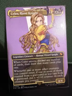 MINT Celes Rune Knight Borderless, Magic MTG Card, LOOK! - Image 1
