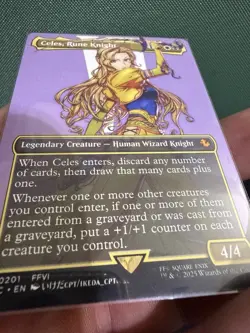 MINT Celes Rune Knight Borderless, Magic MTG Card, LOOK! - Image 2
