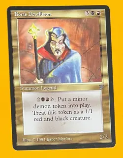 MTG BORIS DEVILBOON Legends (OldManMTG 012-684) - Image 1