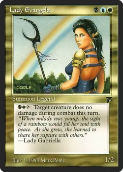 Lady Evangela 1x MtG ENGLISH Legends LEG SP/NM - Image 1