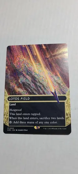 Lotus Field (0023) (Borderless) [Edge of Eternities: Stellar Sights] Near Mint - Image 1