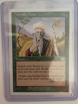 Worldly Tutor Classic Sixth Edition Mtg Magic the Gathering 1999 mint - Image 1