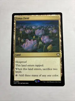 Lotus Field - Commander: Secrets of Strixhaven MTG Plus Bonus Rare!!! - Image 1