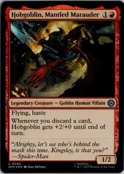 Hobgoblin, Mantled Marauder U Marvel's Spider-Man 80 NM Foil Magic - Image 1