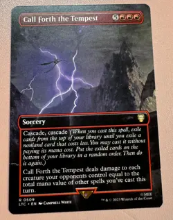 MTG Call Forth the Tempest (Borderless) Lord of the Rings #0509 RARE - Image 1