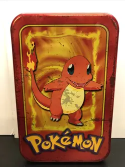 1999 Nintendo / Topps - Pokemon TV Animation Edition - Charmander Tin (Empty W10 - Image 1