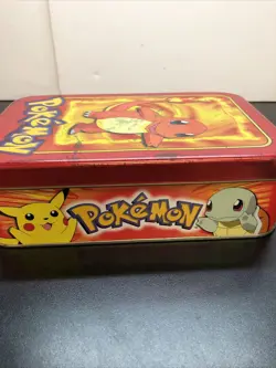 1999 Nintendo / Topps - Pokemon TV Animation Edition - Charmander Tin (Empty W10 - Image 3