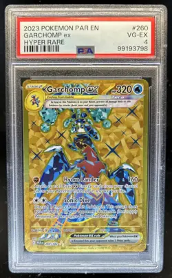 2023 Pokemon SV Paradox Rift Garchomp ex Hyper Rare #260/182 PSA 4 - Image 1