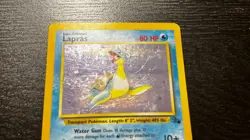 POKEMON TCG - ENGLISH FOSSIL SET LAPRAS 10/62 HOLO RARE CARD LP MP - Image 3