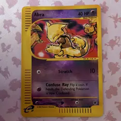 Pokemon Abra 093/165 Expedition Base Set Reverse Holo Common 40 HP Card - Image 1