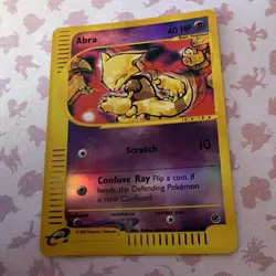 Pokemon Abra 093/165 Expedition Base Set Reverse Holo Common 40 HP Card - Image 2