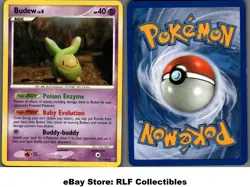 2008 Pokemon, D&P Stormfront, #33/100 Budew Lv. 8, Uncommon - Image 1