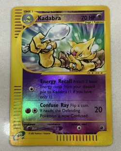 Pokemon TCG Kadabra Reverse Holo Expedition 84/165 - Image 1