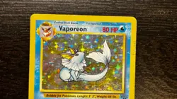 POKEMON TCG - ENGLISH JUNGLE SET VAPOREON 12/64 HOLO RARE CARD LP MP #2 - Image 2