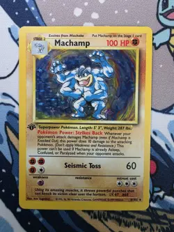 Machamp Holo Rare #8/102 1999 Pokemon TCG Base 1st Edition - Image 1