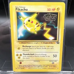 Pikachu 04/53 WOTC Pokemon Movie Promo Card - 1999 Black Star Promo - LP - Image 1