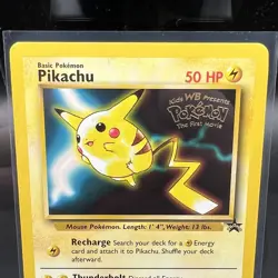 Pikachu 04/53 WOTC Pokemon Movie Promo Card - 1999 Black Star Promo - LP - Image 2