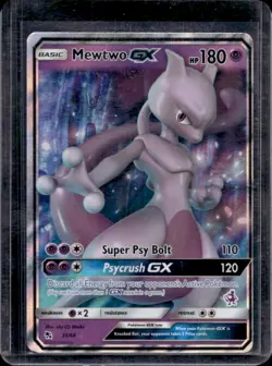 2019 Pokemon SM Hidden Fates Mewtwo GX #31/68 - Image 1
