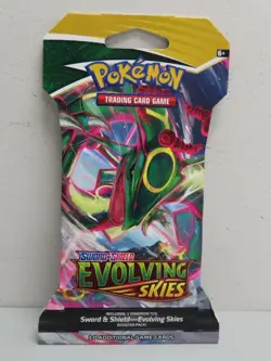 2021 Pokemon Sword & Shield Evolving Skies Sealed Sleeved Booster Pack (a) - Image 1