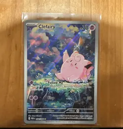 Pokemon Lillie's Clefairy ex 184/159 Sv09 Special Illustration Rare Holo Card - Image 1