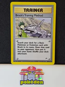 Pokemon TCG Brock's Training Method Gym Heroes 106/132 Regular NM - Image 1