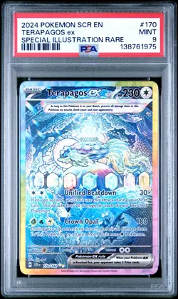 Terapagos EX 170/142 Special Illustration Rare Pokemon PSA 9 *975 - Image 1