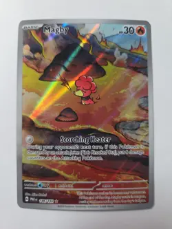 Magby 186/182 Illustration Rare Paradox Rift Pokemon Holo Near Mint - Image 1