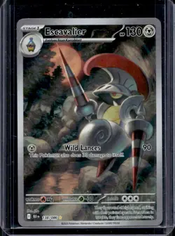 2025 Pokemon Black Bolt Escavalier Illustration Rare #138/086 - Image 1