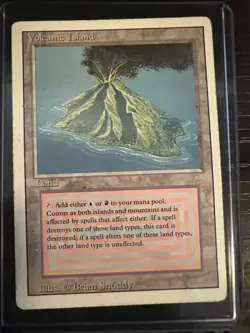 MTG Volcanic Island Dual Land | Revised Edition | HP - Image 1