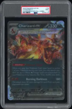 2025 POKEMON SVP EN-SV BLACK STAR PROMO JUMBO #196 CHARIZARD EX PSA 9 - Image 1