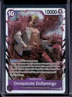 2026 One Piece Azure Sea's Seven Donquixote Doflamingo Super Rare #OP14-069 - Image 1