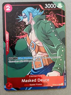 Masked Deuce • OP02-017 Alt Art Paramount War Holo Foil One Piece TCG NM - Image 1