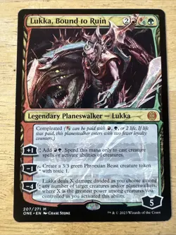 Lukka, Bound to Ruin #207 (NM) Phyrexia All Will Be One ONE Magic MTG - Image 1